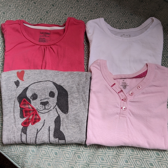 Multiple Brands Other - Bundle of 4 Girls Long Sleeve T-Shirts